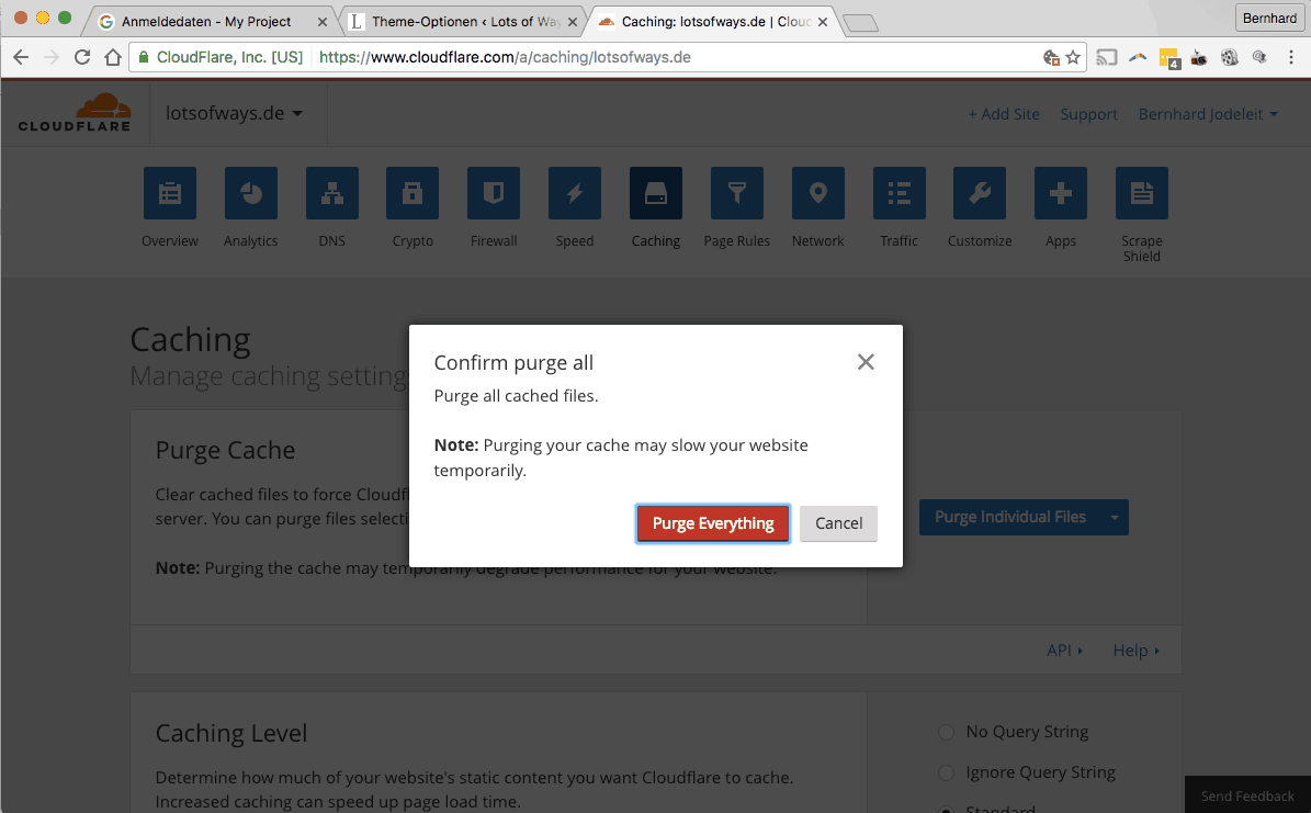 Google Maps API Cache löschen bestätigen Google Maps API Cache löschen bestätigen