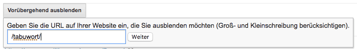 Google: Ganzes Verzeichnis mit gehackten Seiten aus den Suchergebnissen entfernen