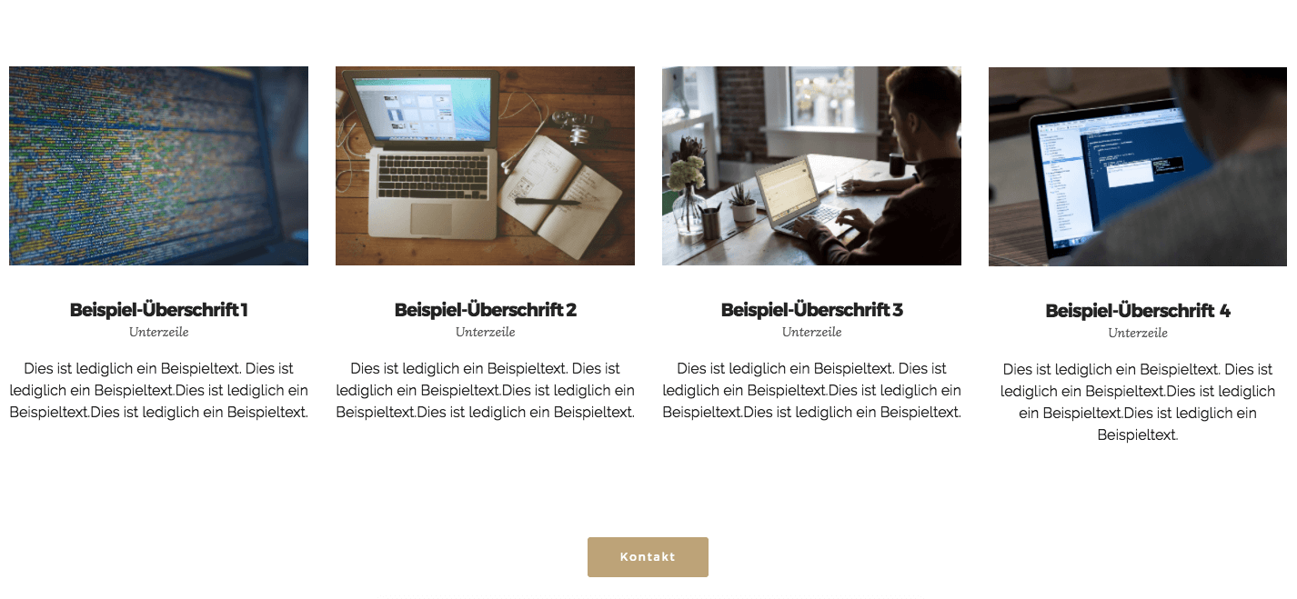 Kostenlose Mini Website zur .de Domain - weitere Bilder und Texte