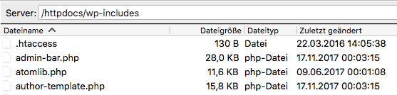 WordPress-Ordner wp-includes