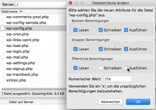 Sicherheit der Konfigurationsdatei wp-config.php