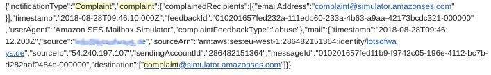 Amazon-SES-Complaint-Notification