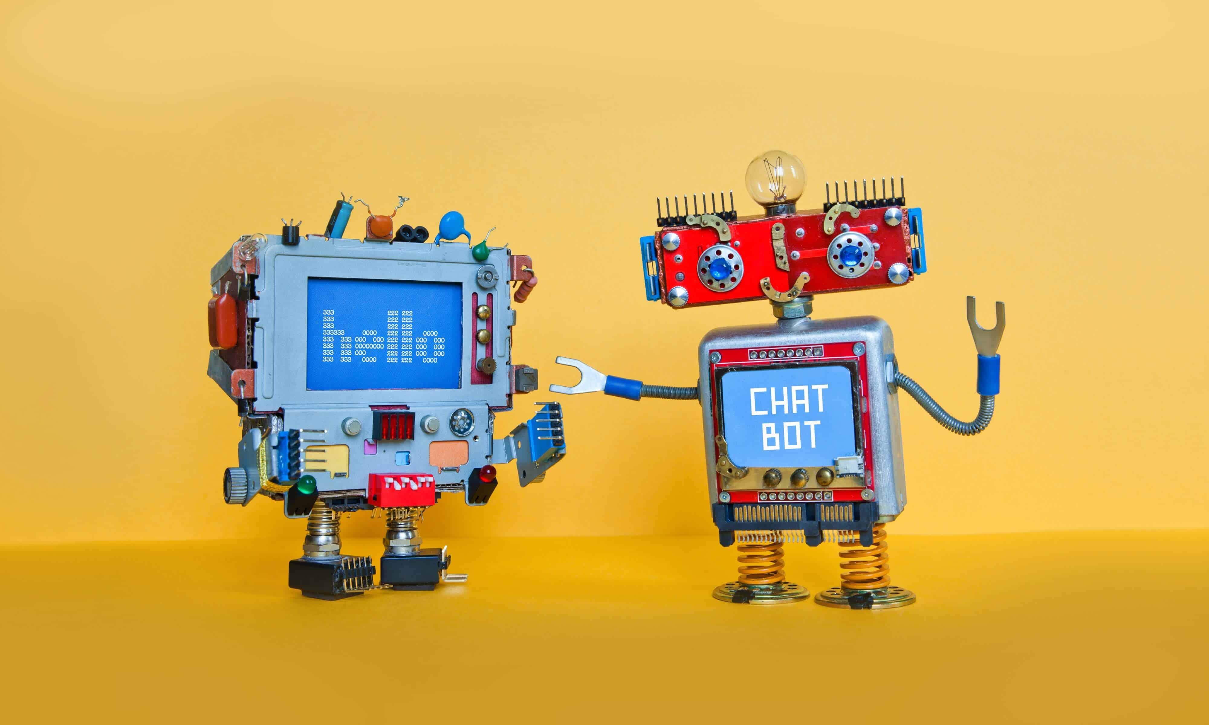Zwei Chatbots, die chatten Zwei Chatbots, die chatten