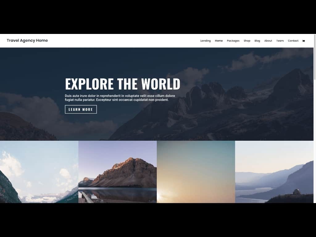 Travel Agencies may appreciate this free Layout Pack for the Divi Theme.