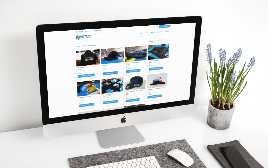 Rasante Website für Rutronik Racing